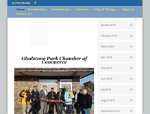 Tablet Screenshot of gladstoneparkchamber.com